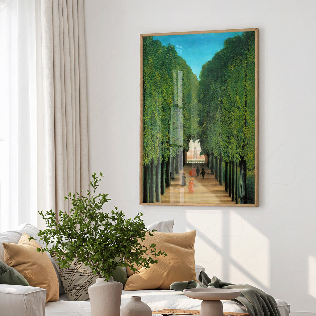 Henri Rousseau The Avenue in the Park at Saint Cloud Print – Nature Wall Art