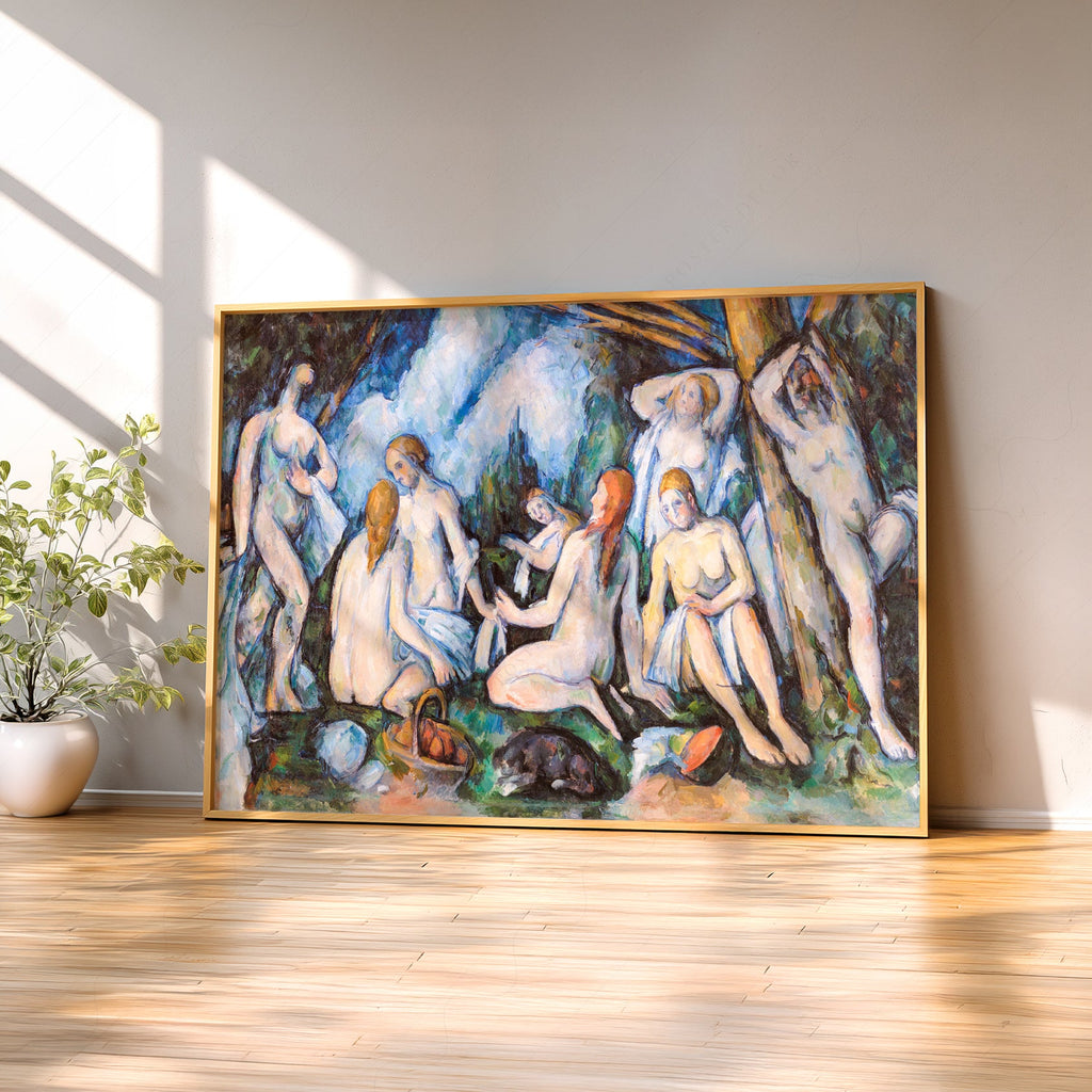 Paul Cézanne Large Bathers Art Print – Post-Impressionist Wall Art Poster