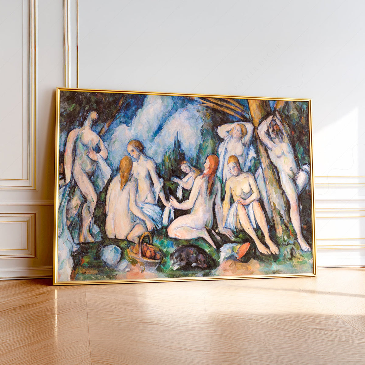 Paul Cézanne Large Bathers Art Print – Post-Impressionist Wall Art Poster