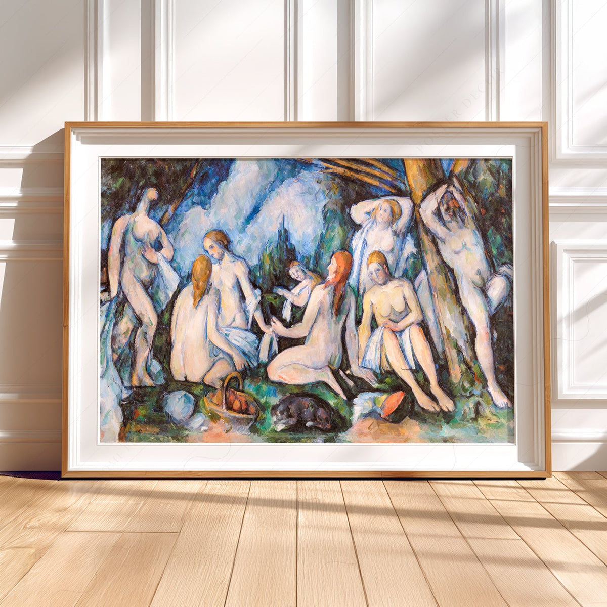 Paul Cézanne Large Bathers Art Print – Post-Impressionist Wall Art Poster