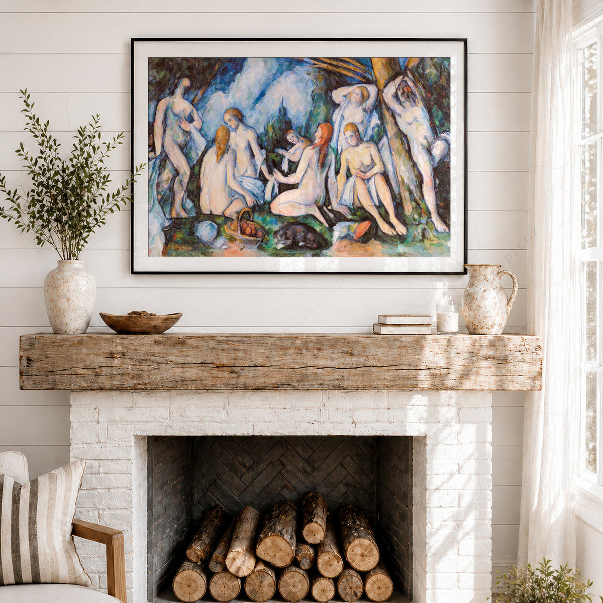 Paul Cézanne Large Bathers Art Print – Post-Impressionist Wall Art Poster