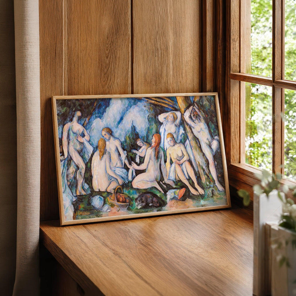 Paul Cézanne Large Bathers Art Print – Post-Impressionist Wall Art Poster