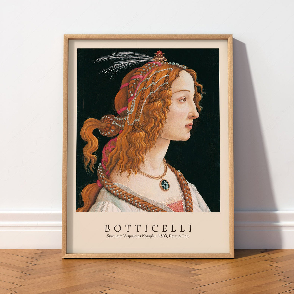 Sandro Botticelli Simonetta Vespucci Art Print – Renaissance Wall Decor