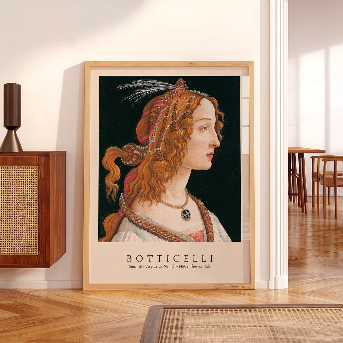 Sandro Botticelli Simonetta Vespucci Art Print – Renaissance Wall Decor