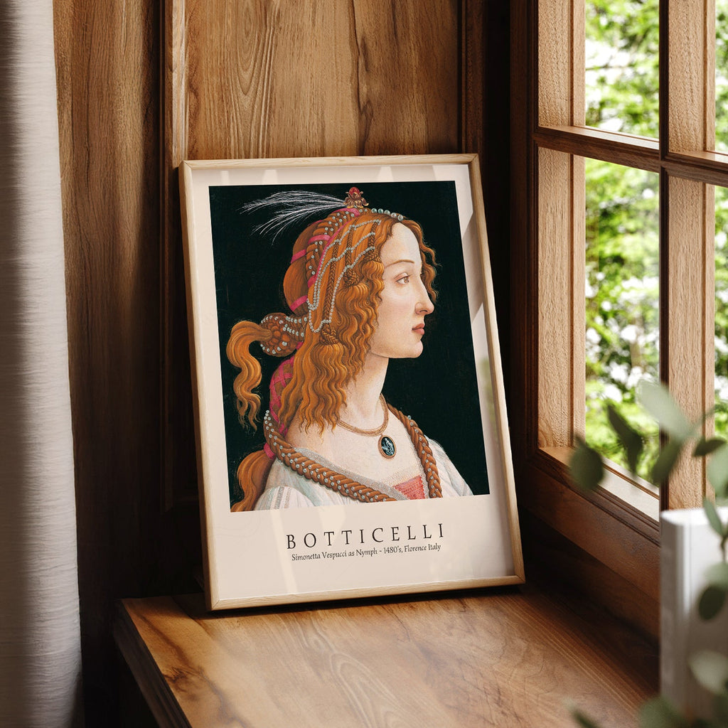 Sandro Botticelli Simonetta Vespucci Art Print – Renaissance Wall Decor