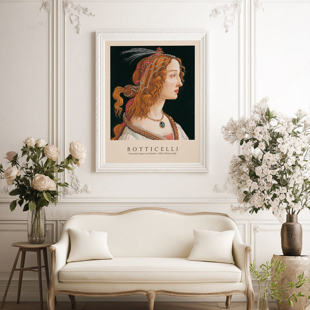Sandro Botticelli Simonetta Vespucci Art Print – Renaissance Wall Decor