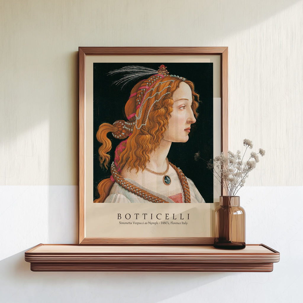 Sandro Botticelli Simonetta Vespucci Art Print – Renaissance Wall Decor