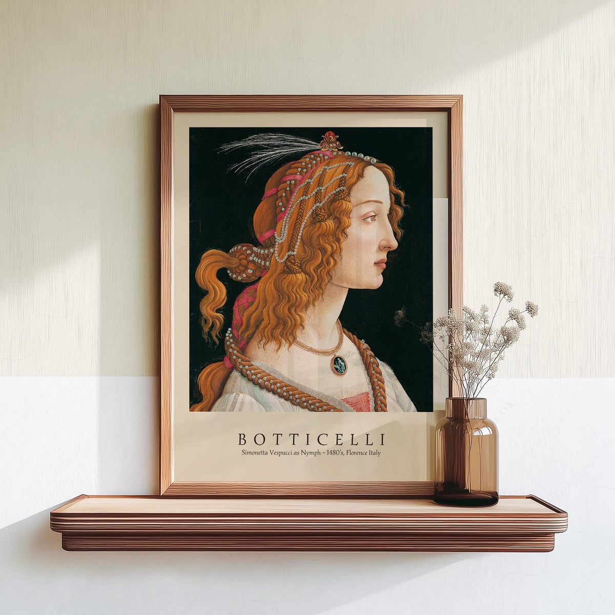 Sandro Botticelli Simonetta Vespucci Art Print – Renaissance Wall Decor