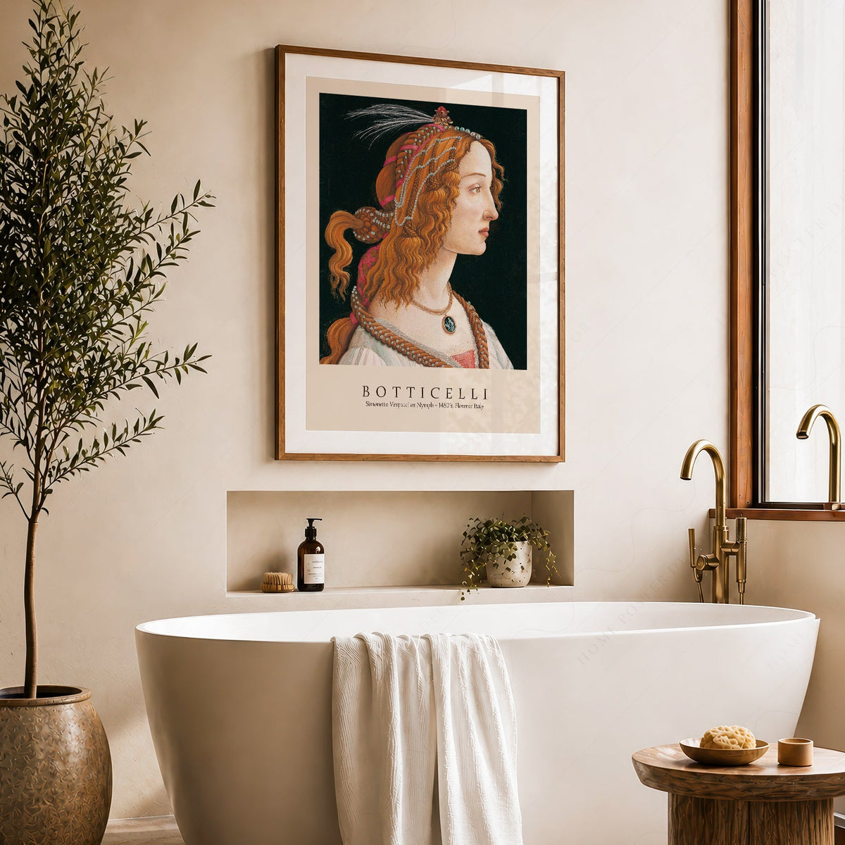 Sandro Botticelli Simonetta Vespucci Art Print – Renaissance Wall Decor