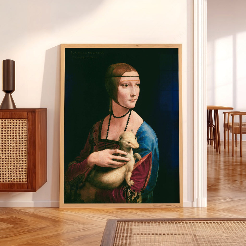 Leonardo da Vinci Lady with an Ermine Print – Renaissance Wall Art