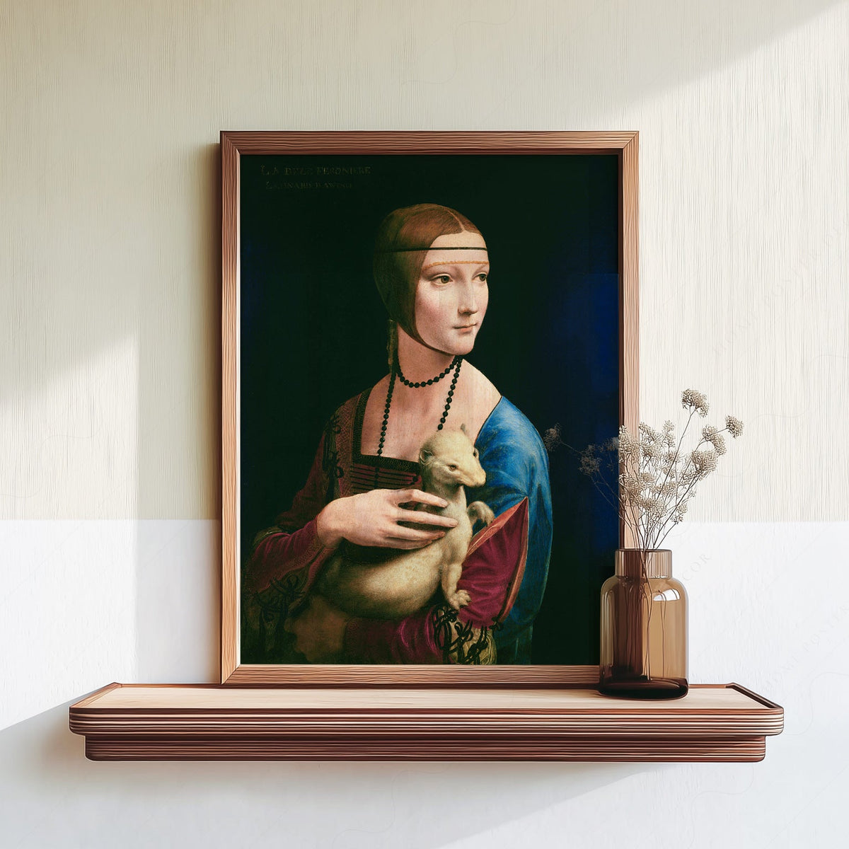 Leonardo da Vinci Lady with an Ermine Print – Renaissance Wall Art