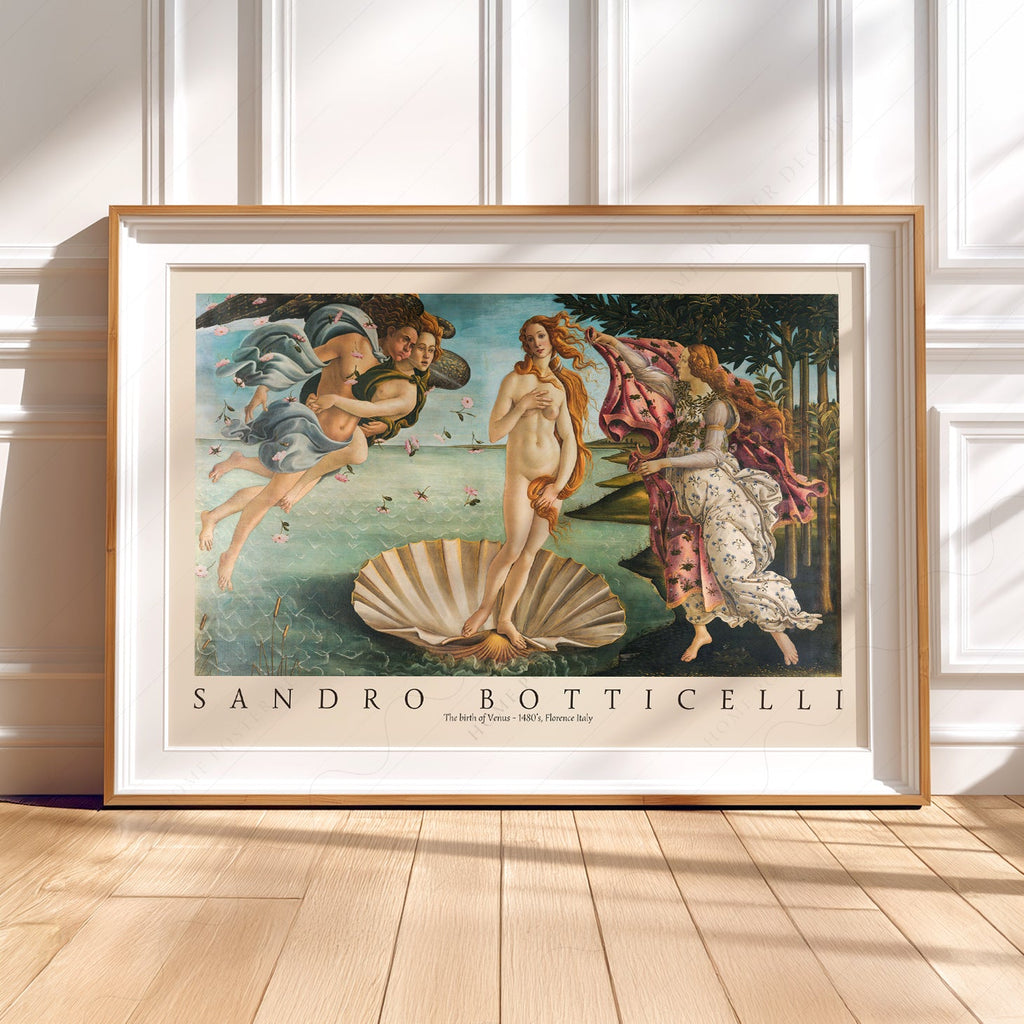 Sandro Botticelli The Birth of Venus Art Print – Renaissance Wall Art