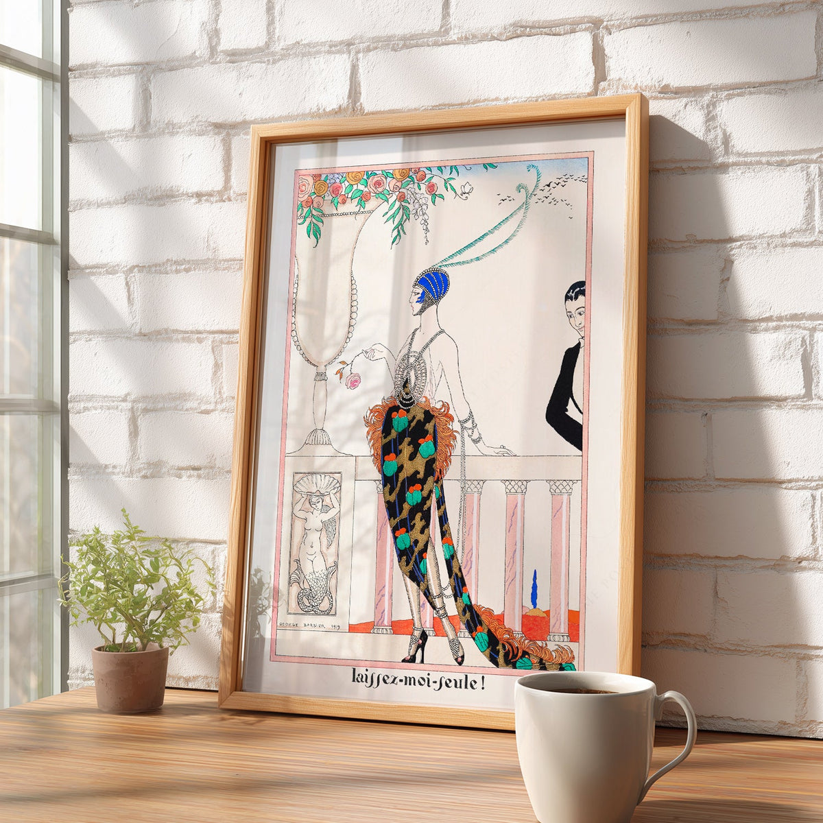 George Barbier Laissez-Moi Seule Art Print – Art Deco Fashion Poster