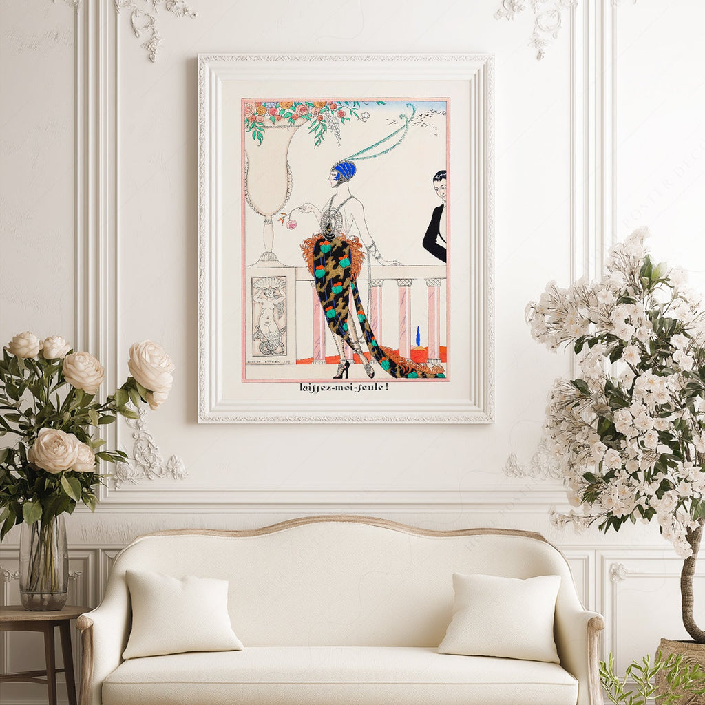 George Barbier Laissez-Moi Seule Art Print – Art Deco Fashion Poster