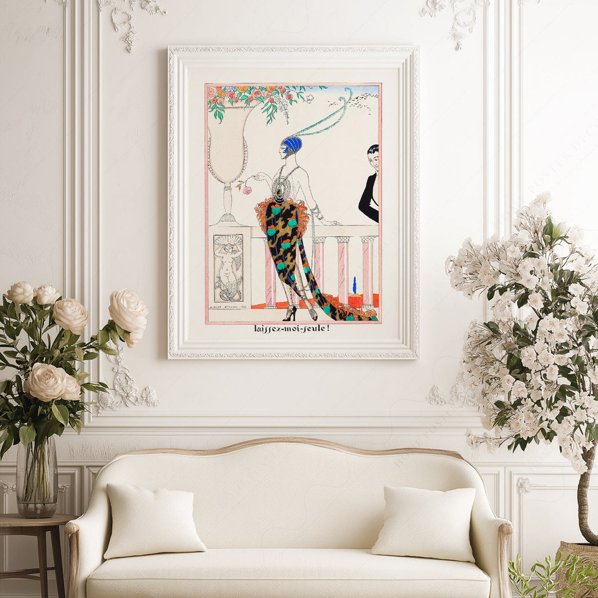 George Barbier Laissez-Moi Seule Art Print – Art Deco Fashion Poster