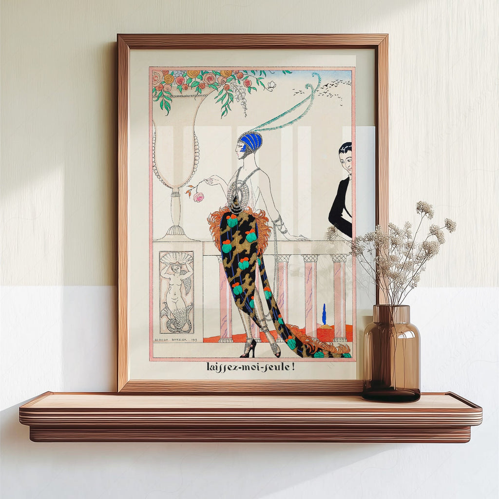 George Barbier Laissez-Moi Seule Art Print – Art Deco Fashion Poster