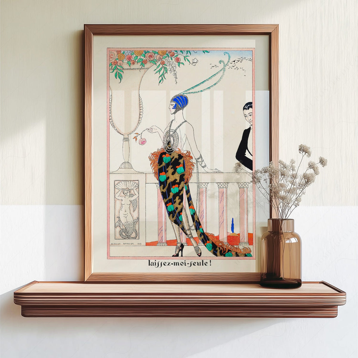 George Barbier Laissez-Moi Seule Art Print – Art Deco Fashion Poster