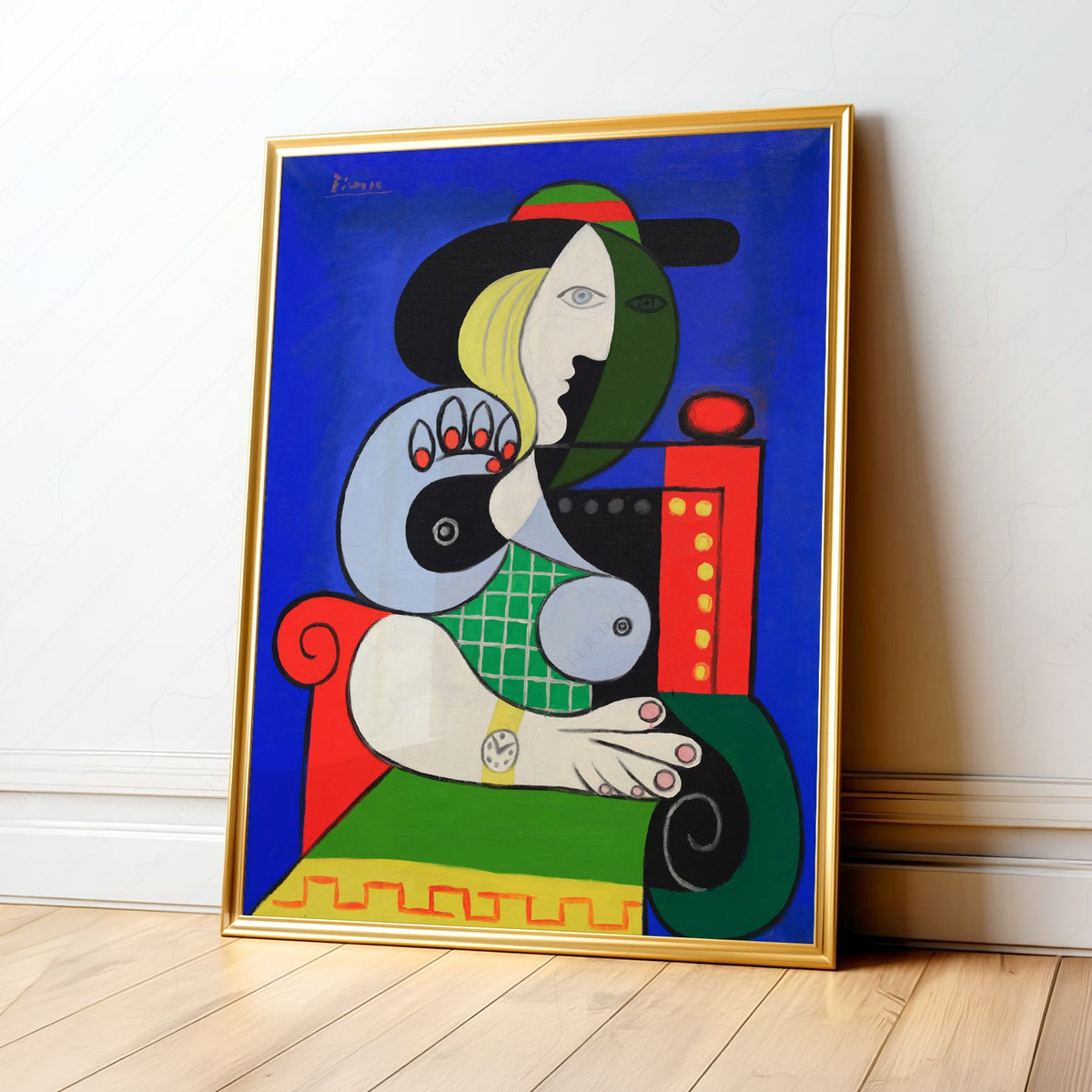Pablo Picasso Woman with a Watch Art Print – Cubist Wall Art Poster