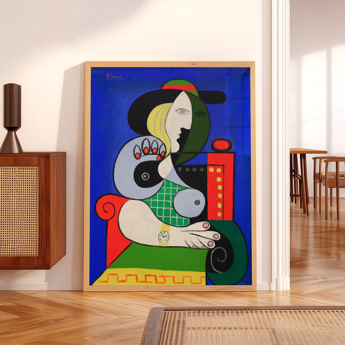 Pablo Picasso Woman with a Watch Art Print – Cubist Wall Art Poster