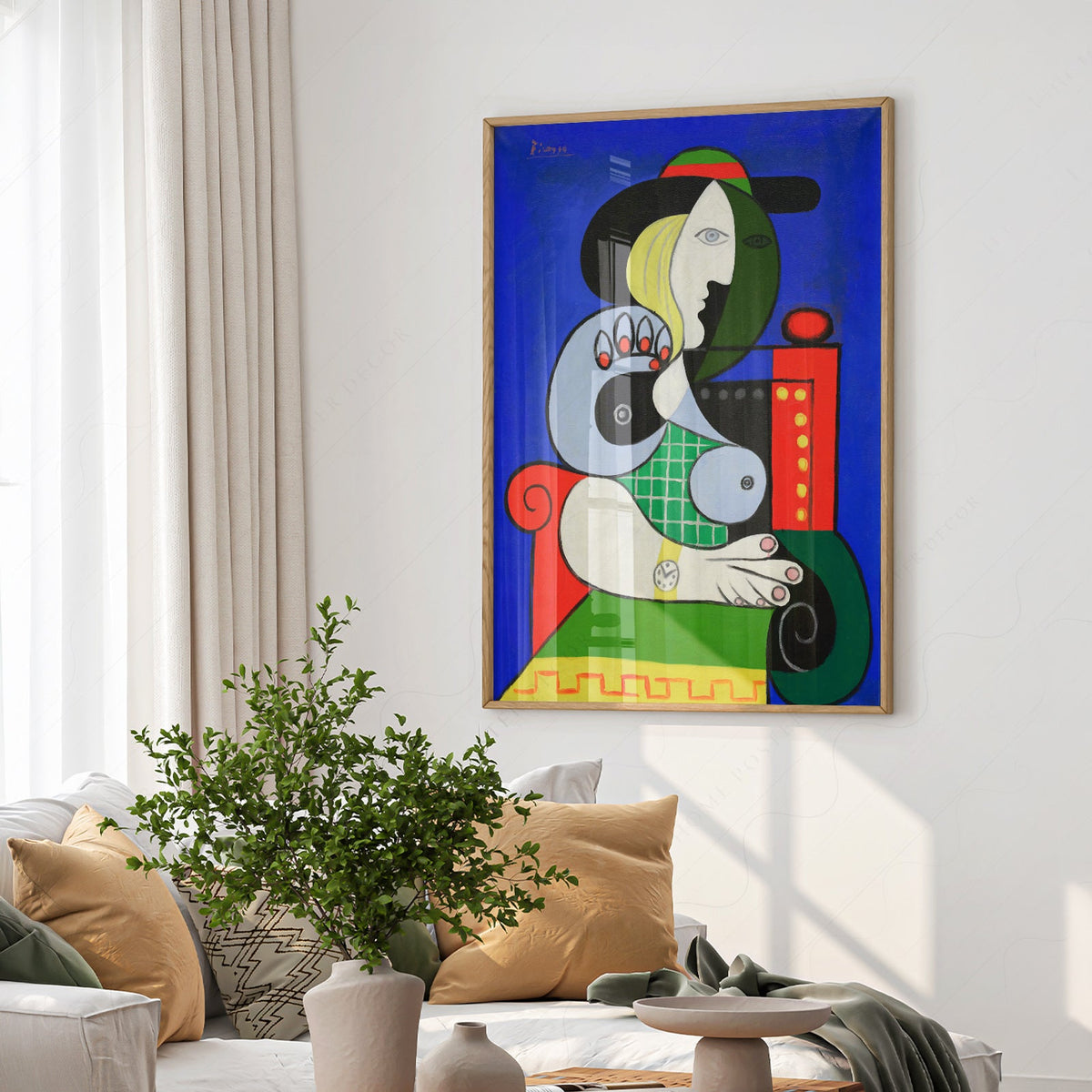Pablo Picasso Woman with a Watch Art Print – Cubist Wall Art Poster