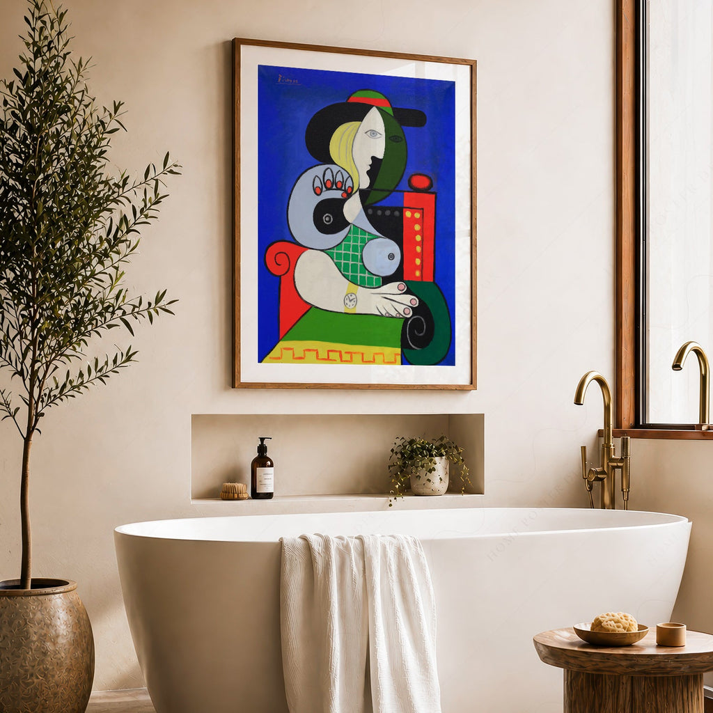 Pablo Picasso Woman with a Watch Art Print – Cubist Wall Art Poster