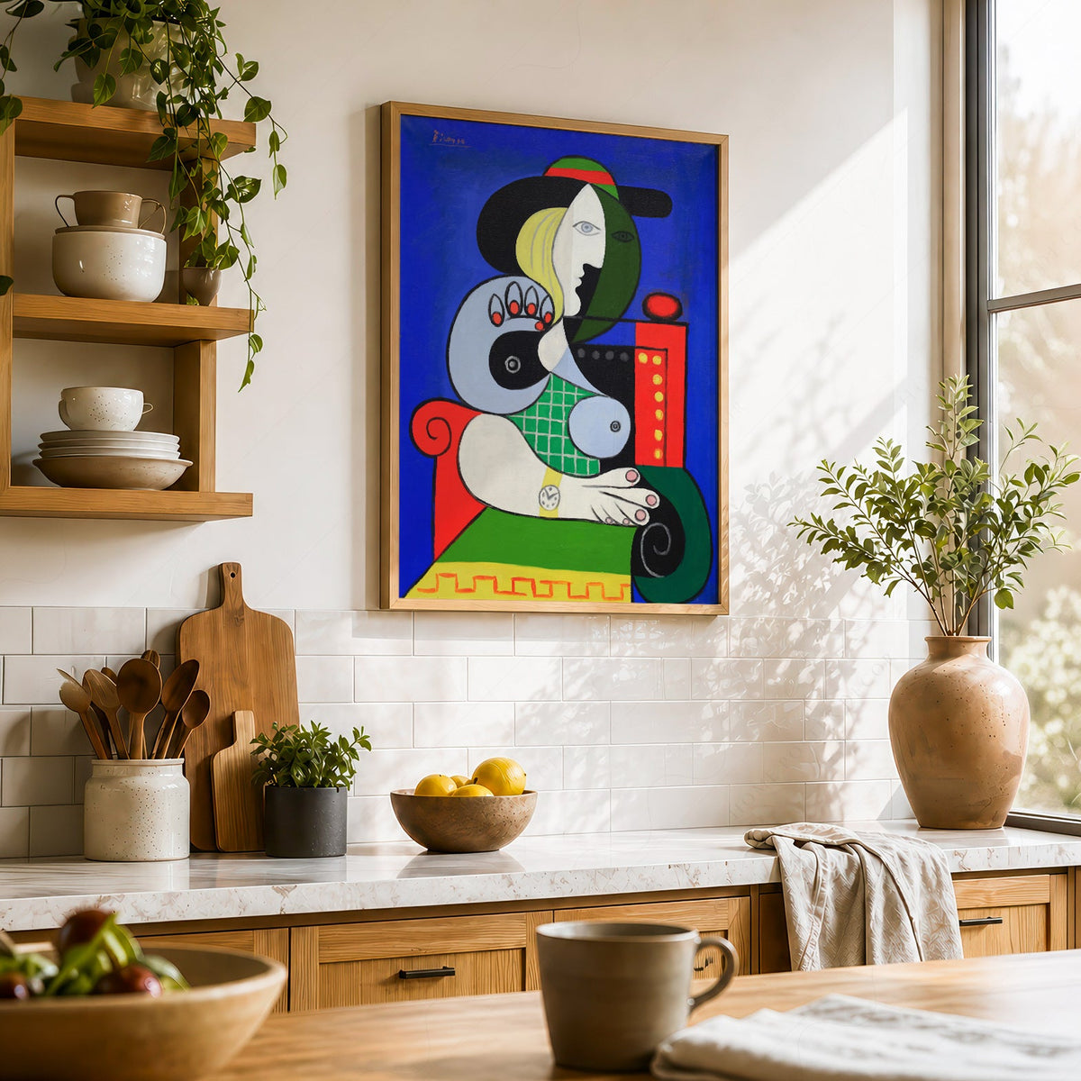 Pablo Picasso Woman with a Watch Art Print – Cubist Wall Art Poster