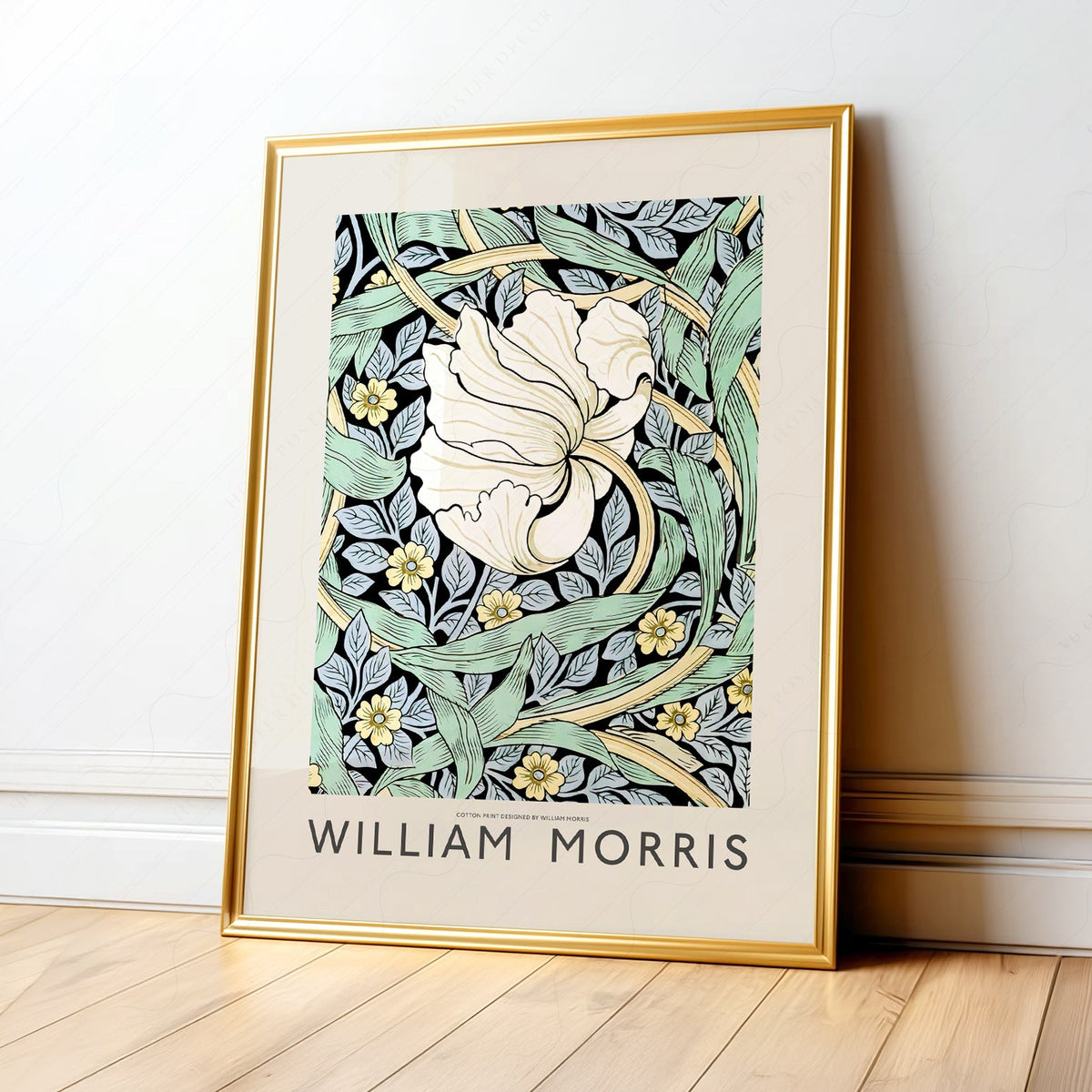 William Morris Pimpernel Art Print – Arts and Crafts Floral Wall Poster