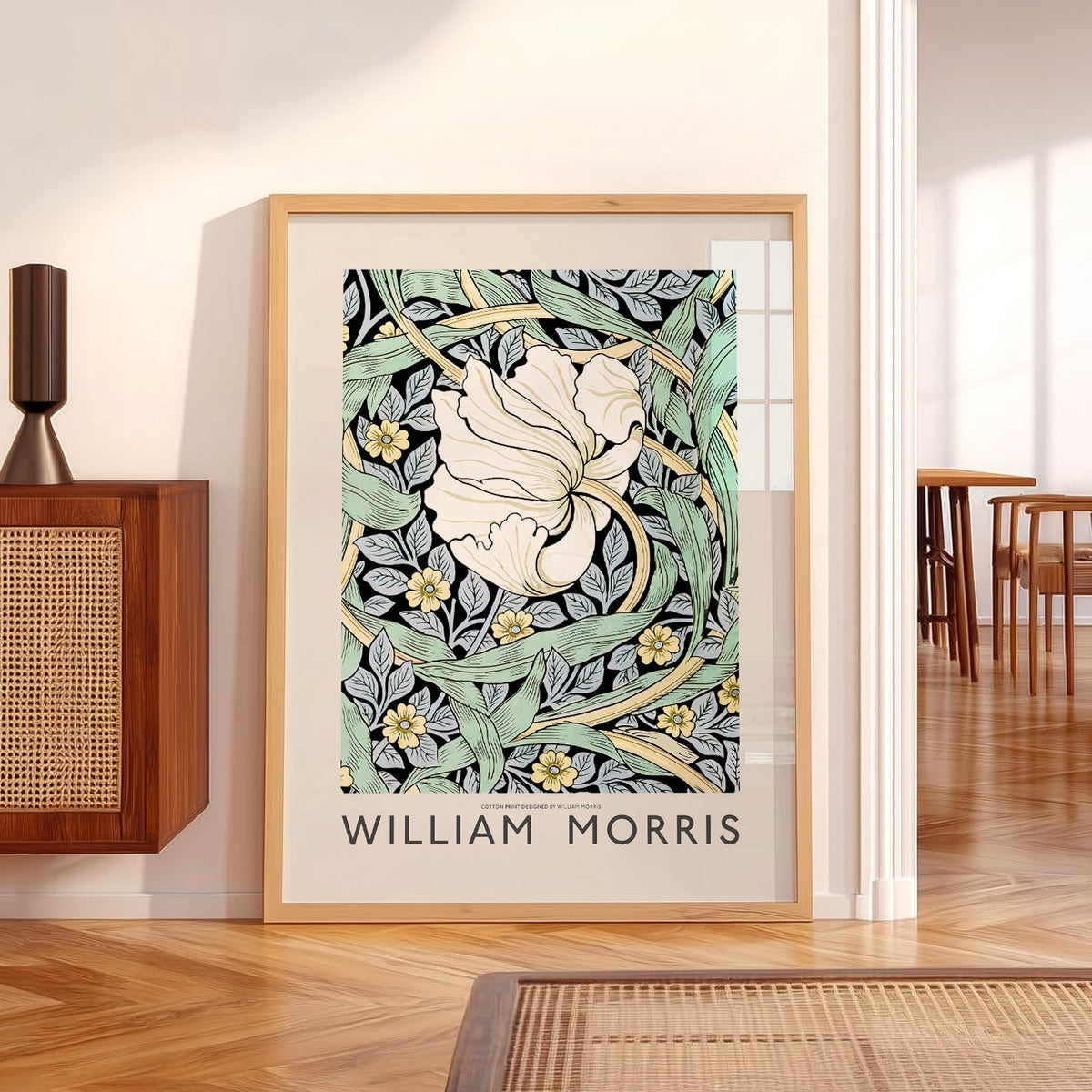 William Morris Pimpernel Art Print – Arts and Crafts Floral Wall Poster