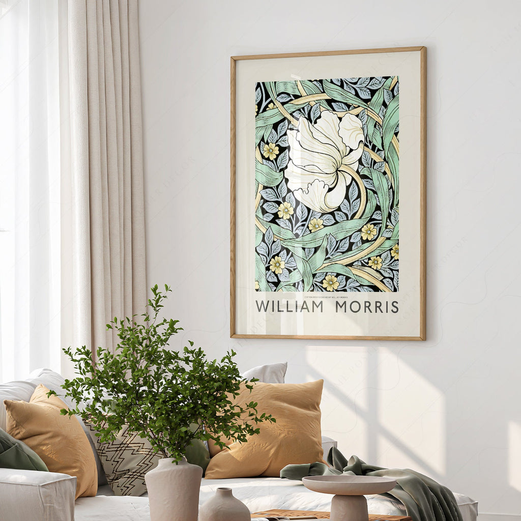 William Morris Pimpernel Art Print – Arts and Crafts Floral Wall Poster