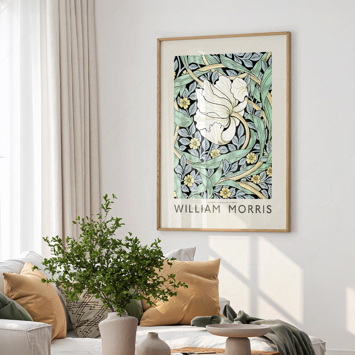 William Morris Pimpernel Art Print – Arts and Crafts Floral Wall Poster