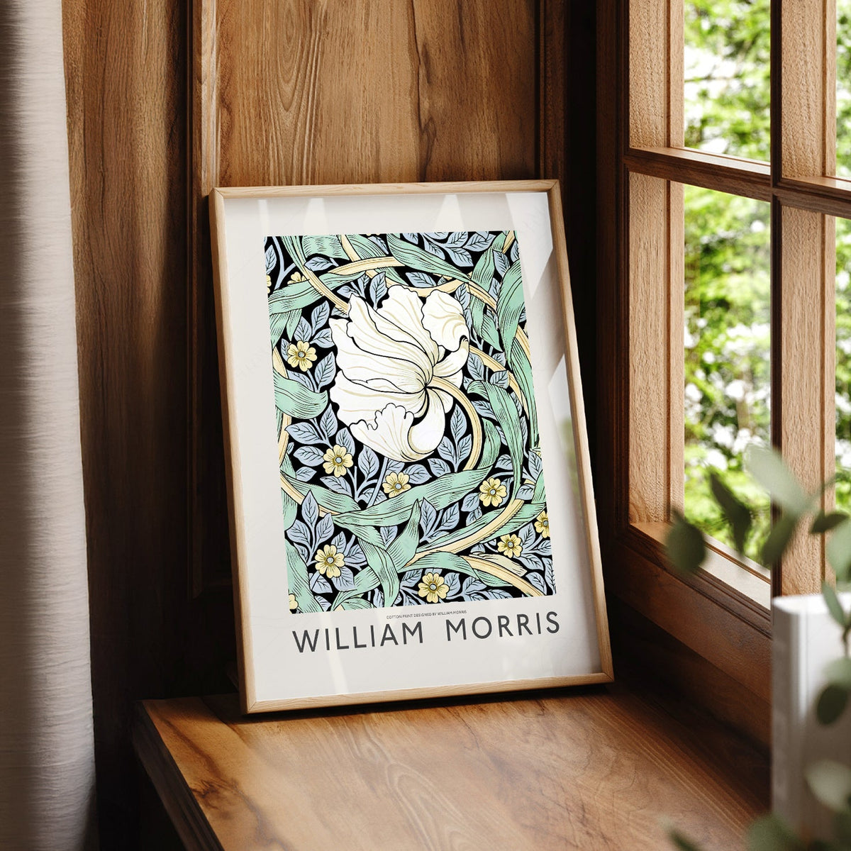 William Morris Pimpernel Art Print – Arts and Crafts Floral Wall Poster