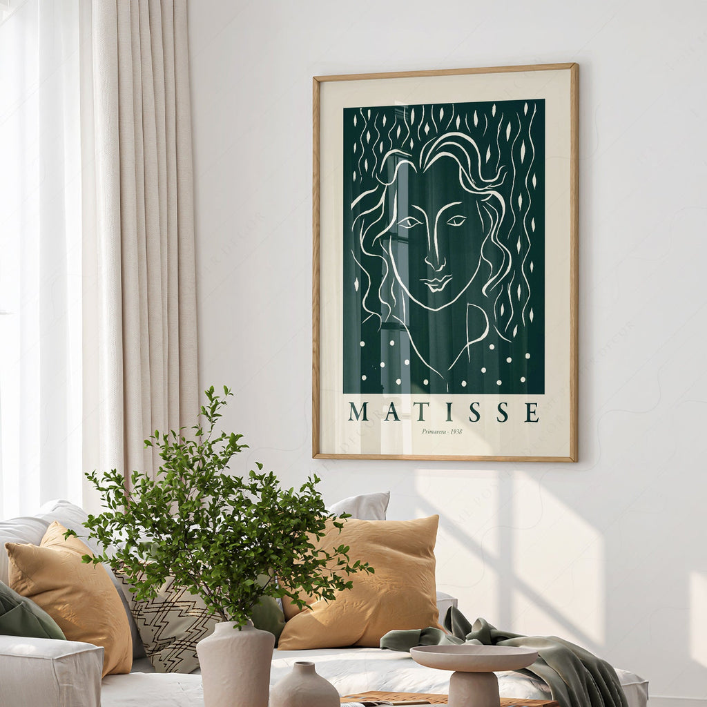 Henri Matisse Primavera 1938 Art Print – Modern Portrait Wall Decor
