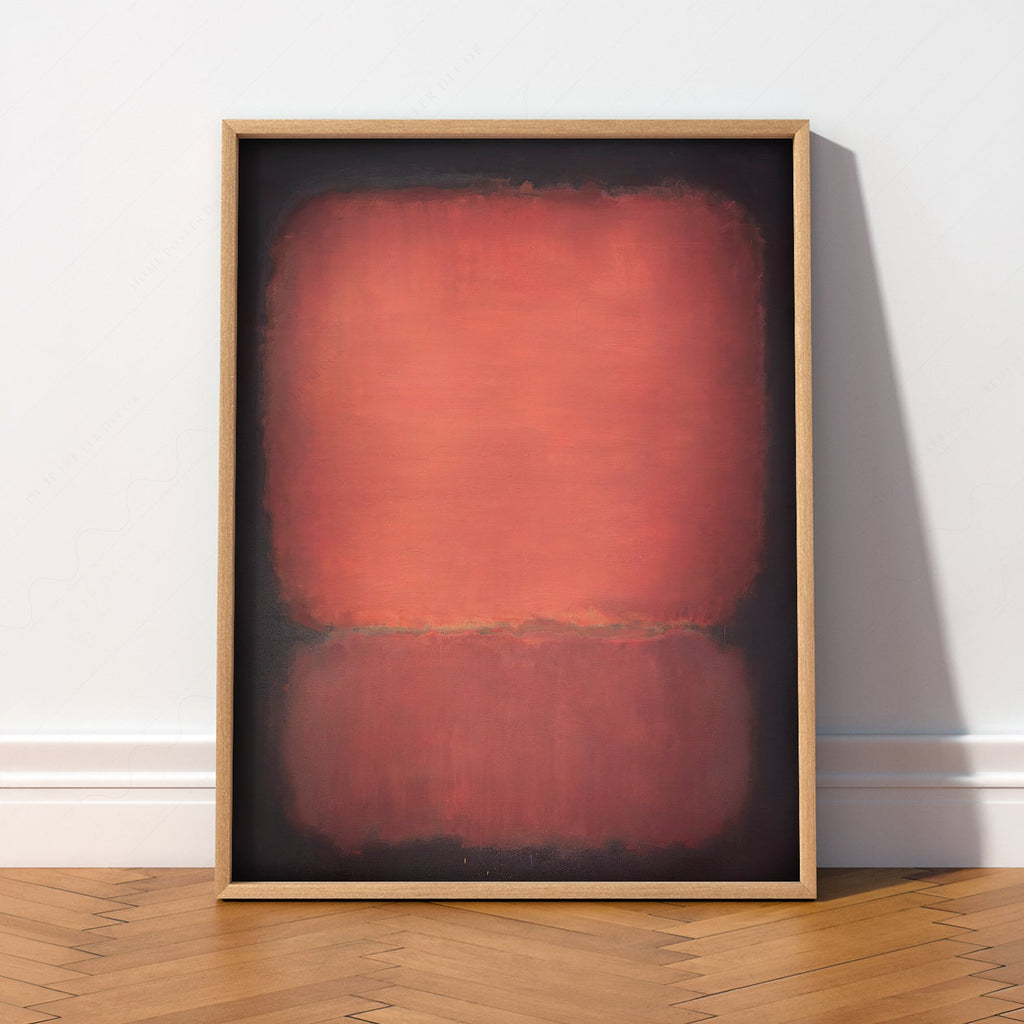 Mark Rothko Untitled Red and Black Art Print – Abstract Wall Poster
