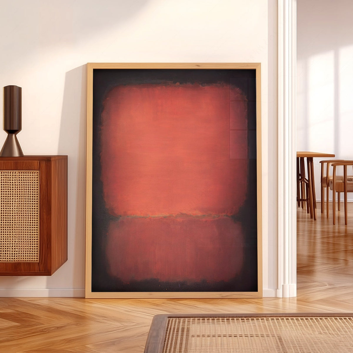 Mark Rothko Untitled Red and Black Art Print – Abstract Wall Poster