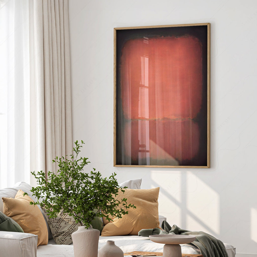 Mark Rothko Untitled Red and Black Art Print – Abstract Wall Poster