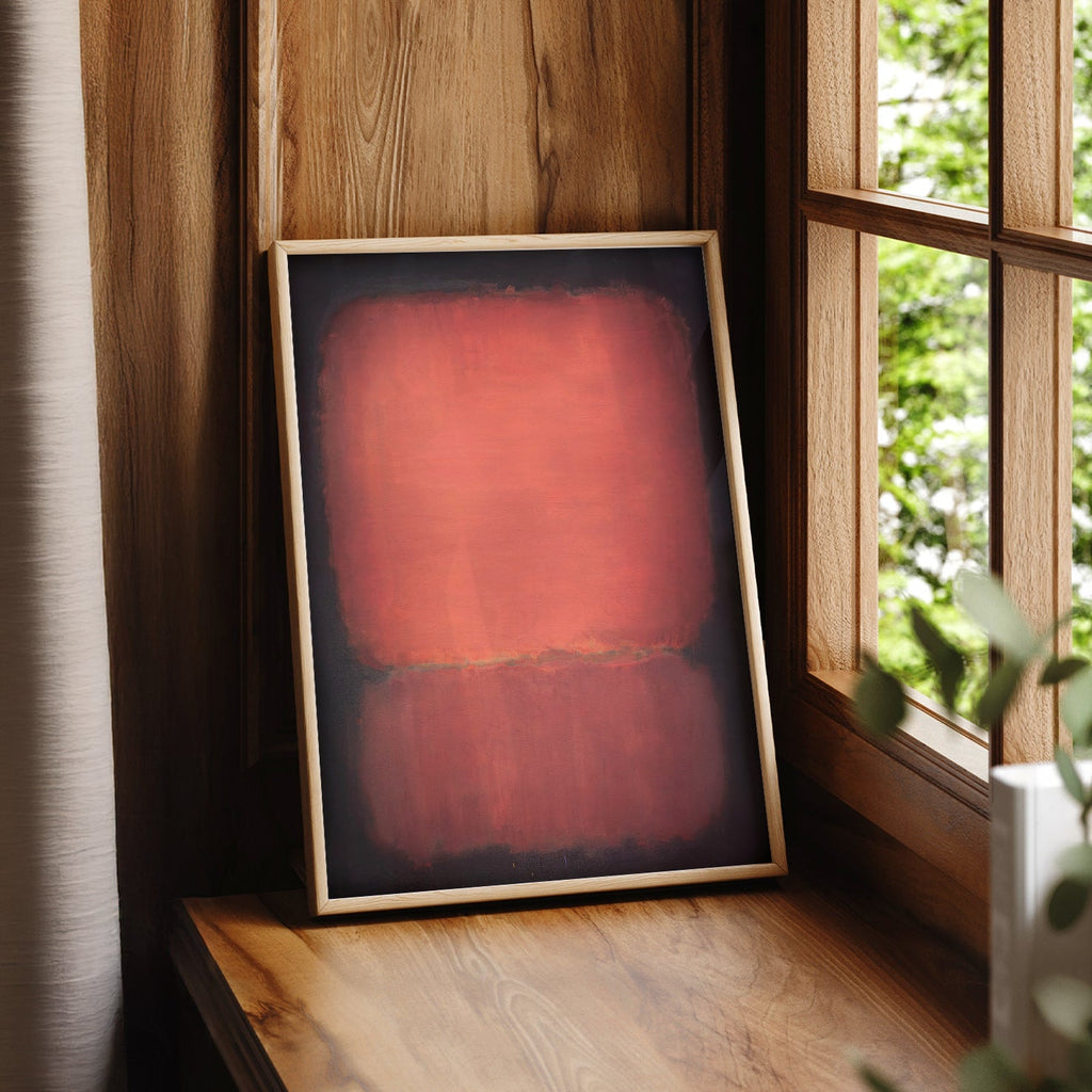 Mark Rothko Untitled Red and Black Art Print – Abstract Wall Poster
