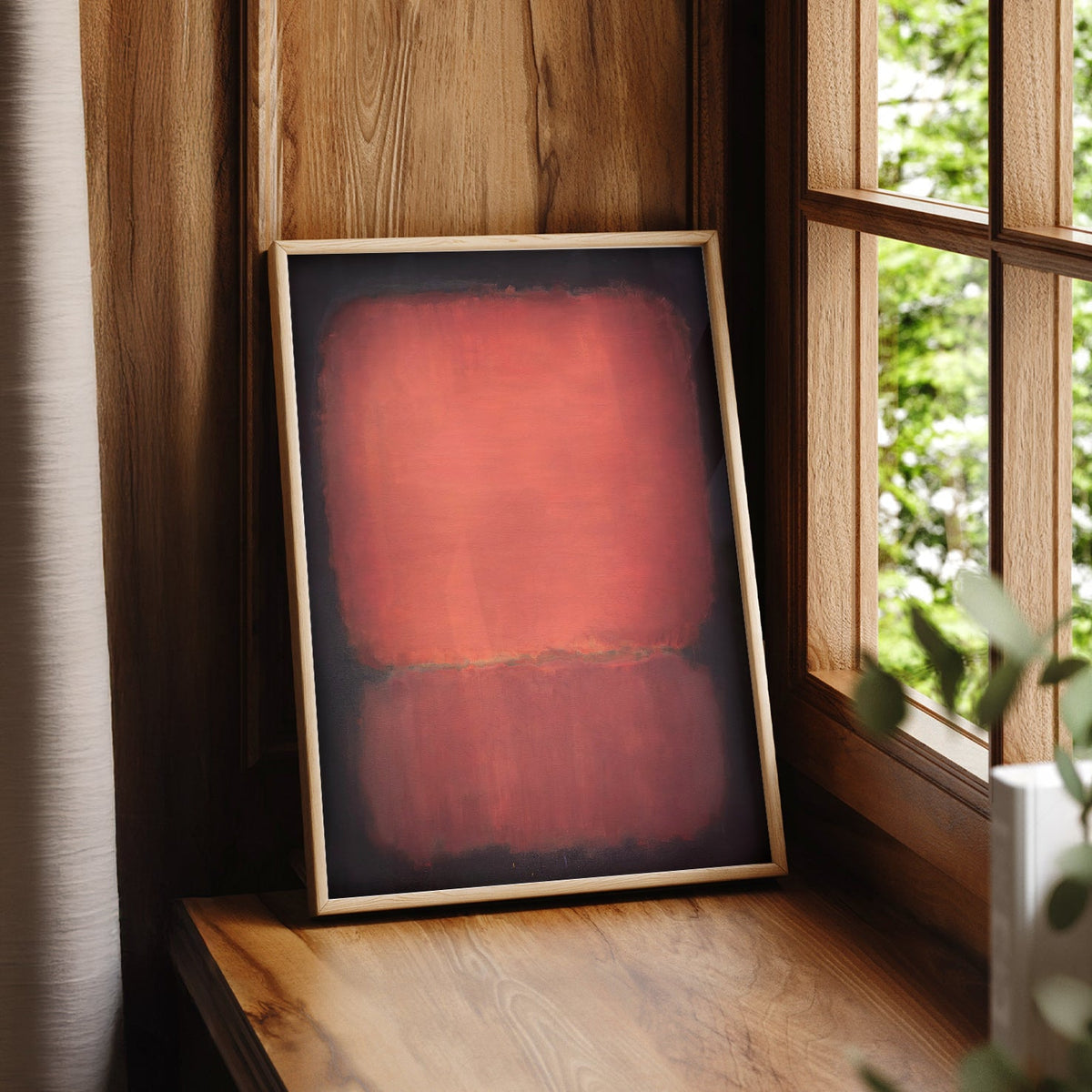 Mark Rothko Untitled Red and Black Art Print – Abstract Wall Poster
