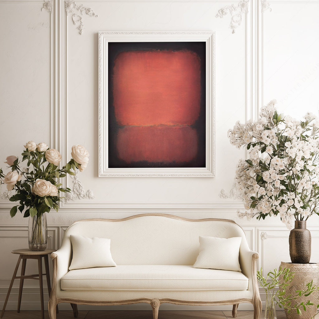 Mark Rothko Untitled Red and Black Art Print – Abstract Wall Poster