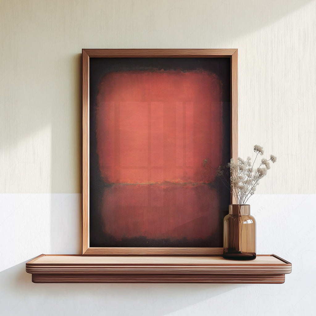Mark Rothko Untitled Red and Black Art Print – Abstract Wall Poster
