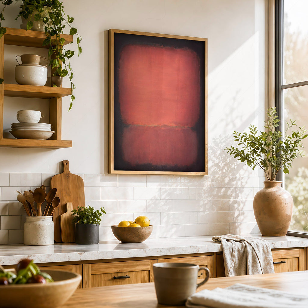 Mark Rothko Untitled Red and Black Art Print – Abstract Wall Poster