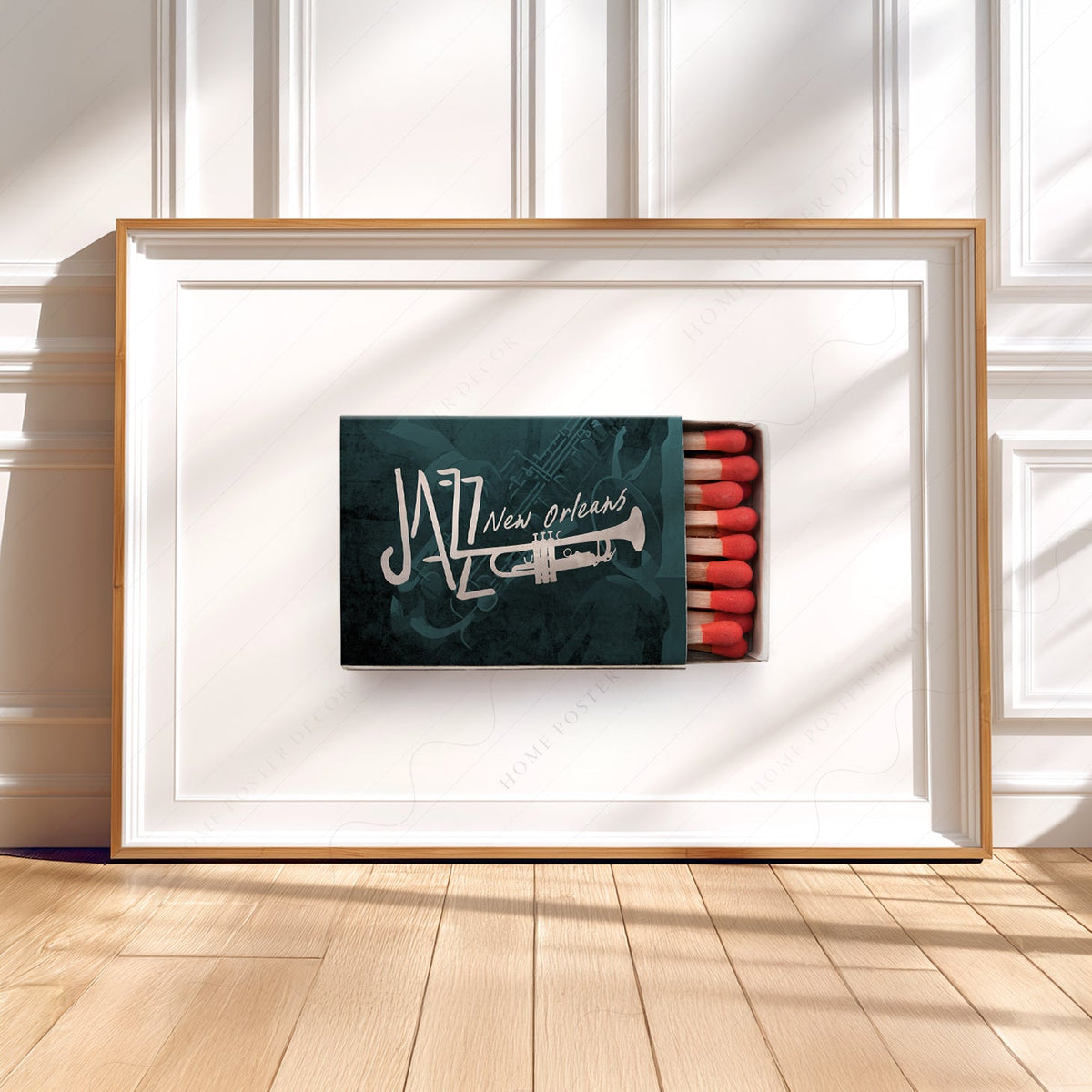 New Orleans Jazz Matchbox Print – Retro Music Wall Art Poster