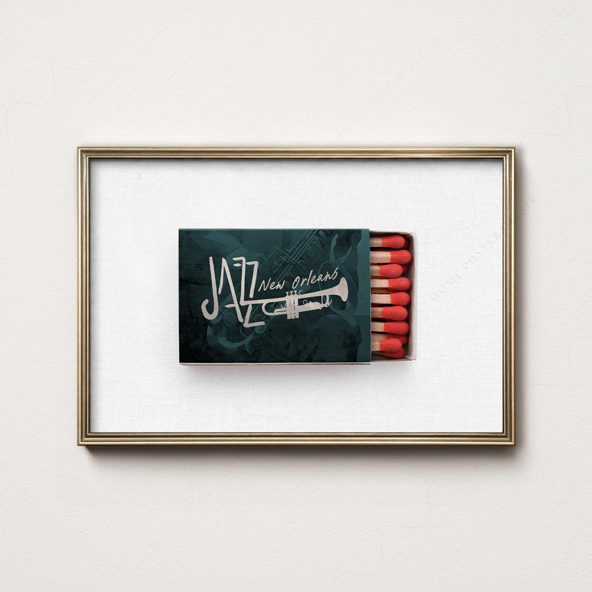 New Orleans Jazz Matchbox Print – Retro Music Wall Art Poster