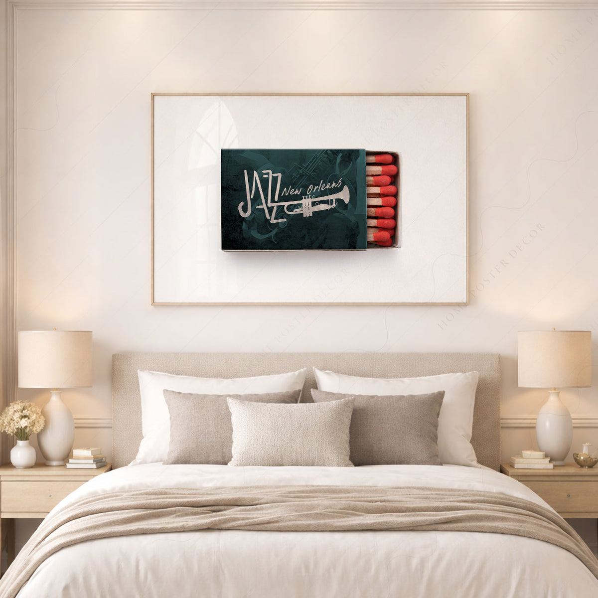 New Orleans Jazz Matchbox Print – Retro Music Wall Art Poster