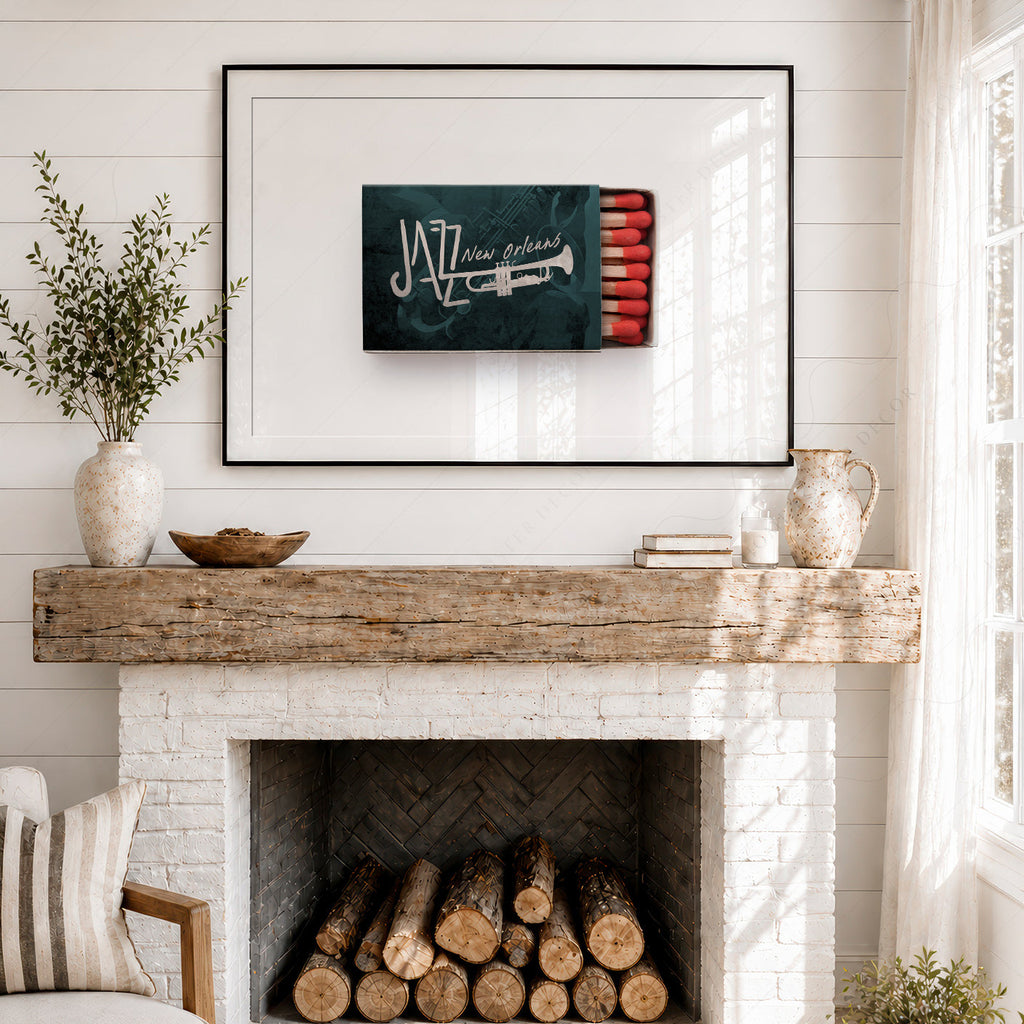 New Orleans Jazz Matchbox Print – Retro Music Wall Art Poster