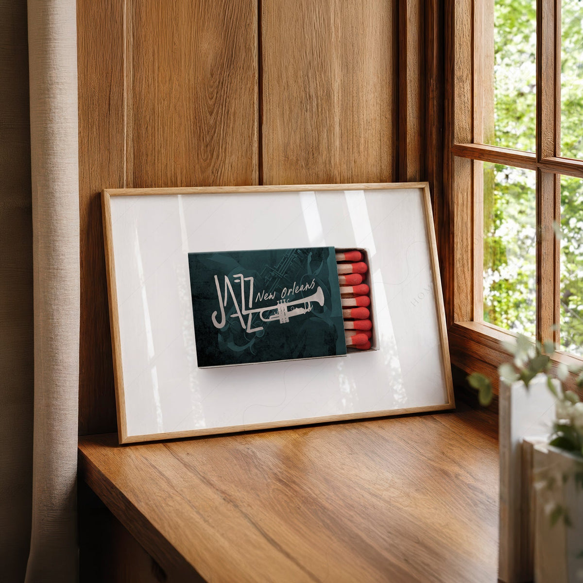 New Orleans Jazz Matchbox Print – Retro Music Wall Art Poster