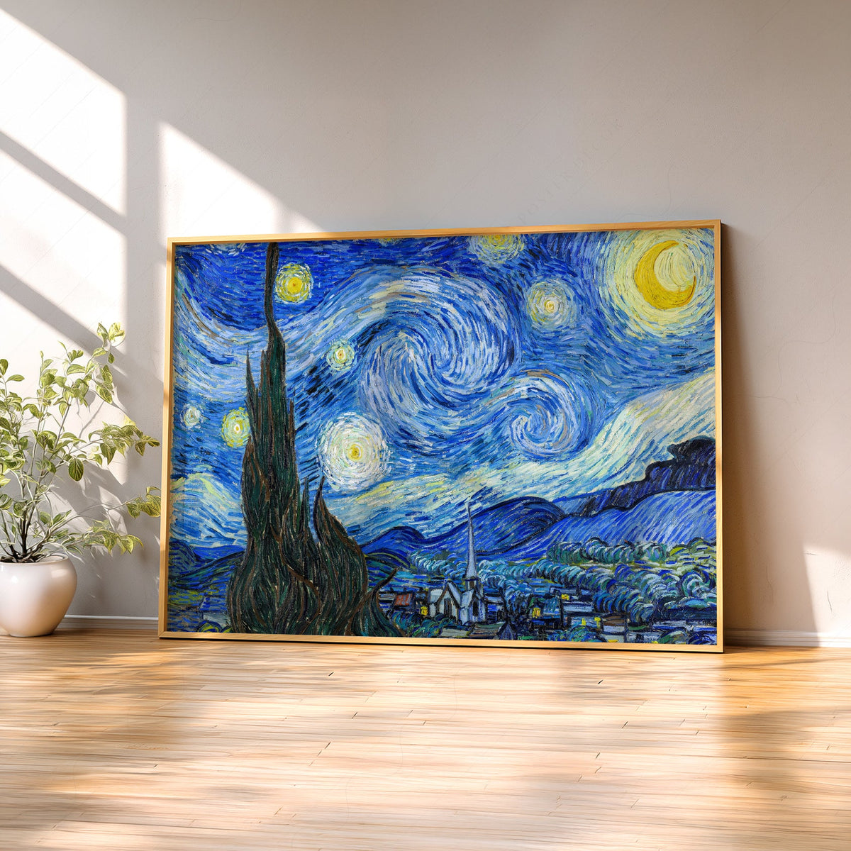 Vincent Van Gogh The Starry Night Art Print – Famous Painting Wall Art