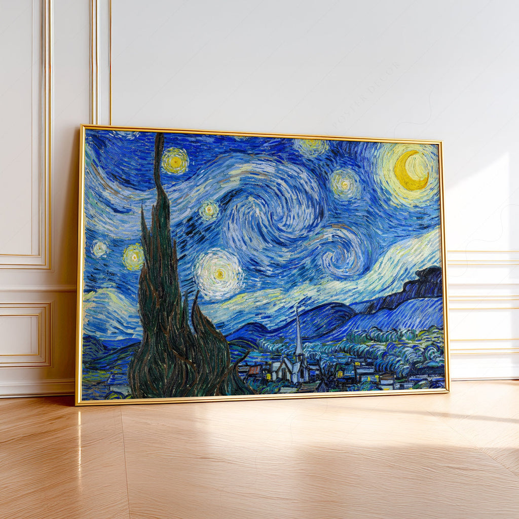 Vincent Van Gogh The Starry Night Art Print – Famous Painting Wall Art