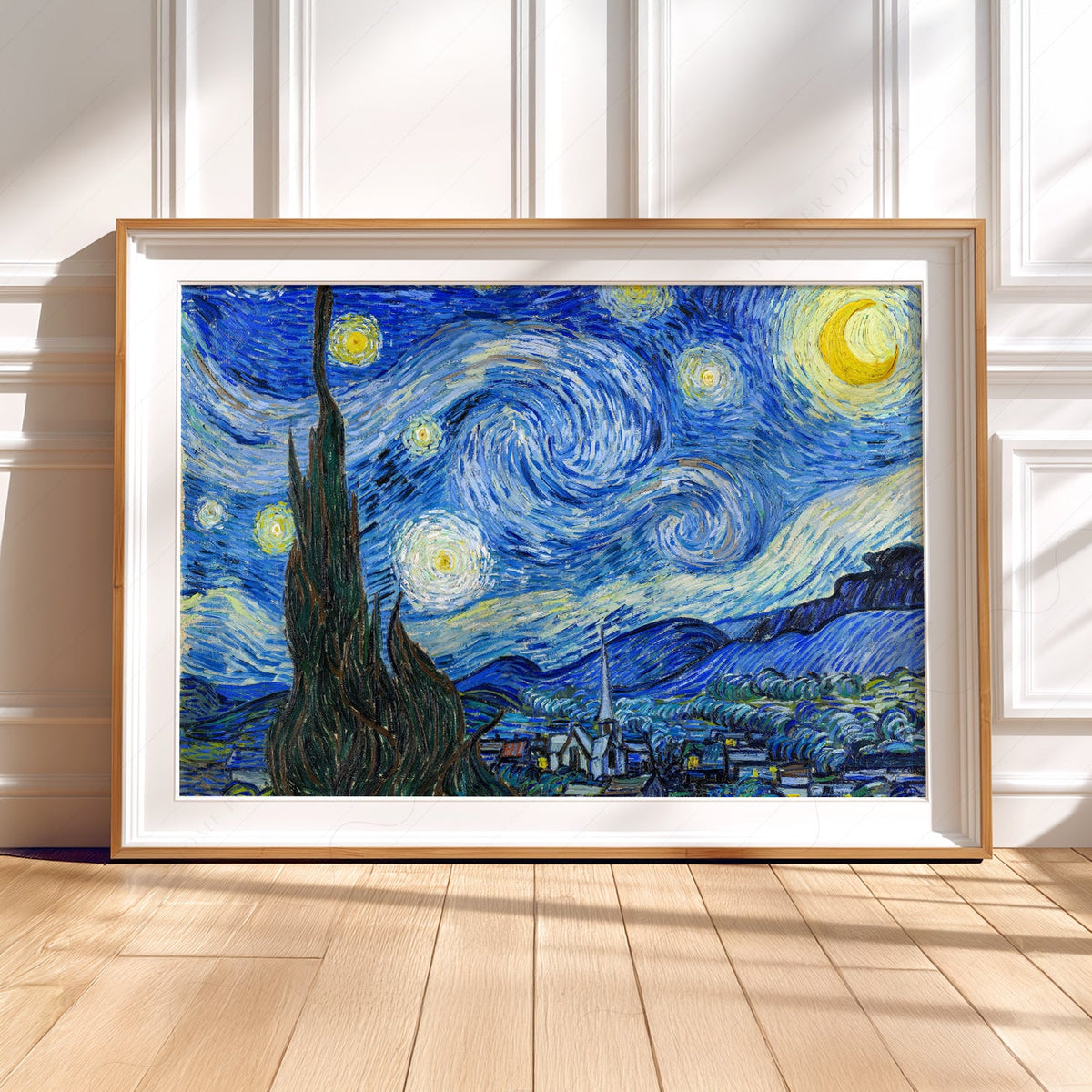 Vincent Van Gogh The Starry Night Art Print – Famous Painting Wall Art