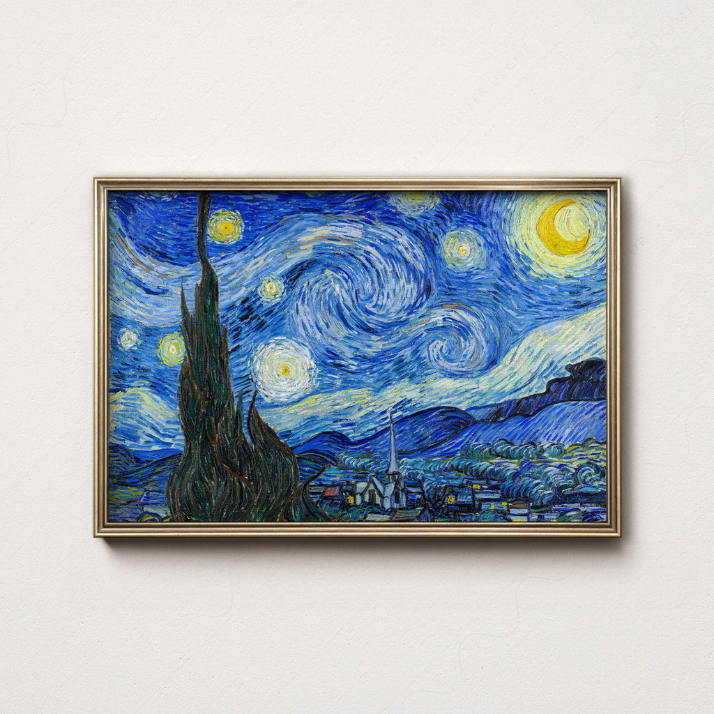 Vincent Van Gogh The Starry Night Art Print – Famous Painting Wall Art