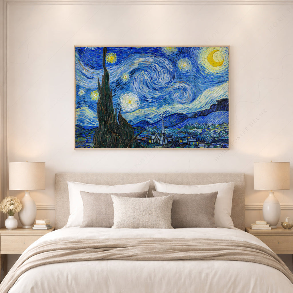 Vincent Van Gogh The Starry Night Art Print – Famous Painting Wall Art